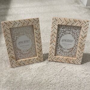Cream and Gold Photo Frame Set